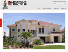 Tablet Screenshot of hurricaneshutterco.com